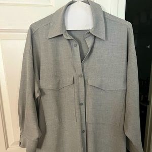 Zara gray oversized shirt